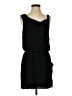 Theory 100% Polyester Solid Black Casual Dress Size 0 - photo 1