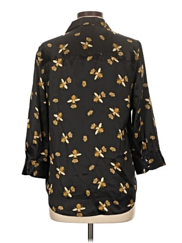L'Agence 3/4 Sleeve Silk Top (view 2)