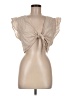 Papermoon 100% Cotton Tan Sleeveless Blouse Size M - photo 1