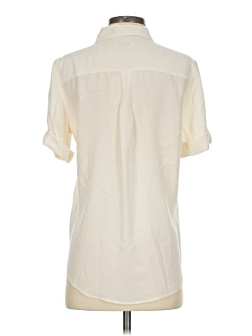 Equipment Short Sleeve Silk Top (view 2)