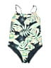 Roxy Tropical Blue Green One Piece Swimsuit Size 12 - photo 1
