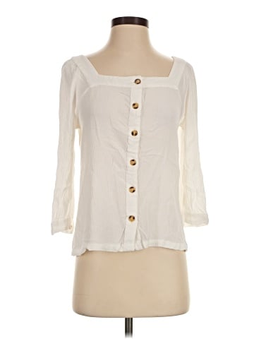 Garnet Hill 3/4 Sleeve Blouse (view 1)