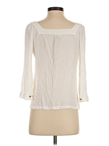 Garnet Hill 3/4 Sleeve Blouse (view 2)