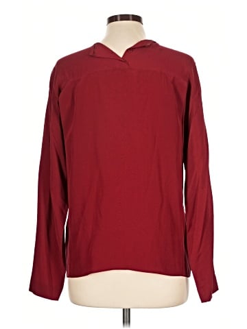 Linda Allard Ellen Tracy Long Sleeve Silk Top (view 2)