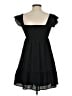 Thirty/Thirty Solid Black Casual Dress Size S - photo 2