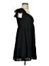 Thirty/Thirty Solid Black Casual Dress Size S - photo 4