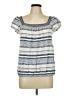 Max Studio Blue Short Sleeve Blouse Size L - photo 1