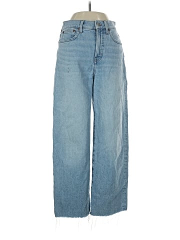 Madewell The Perfect Vintage Wide-Leg Crop Jean in Altoona Wash: Raw-Hem Edition (view 1)