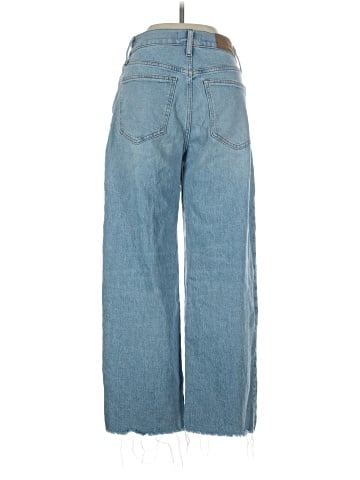 Madewell The Perfect Vintage Wide-Leg Crop Jean in Altoona Wash: Raw-Hem Edition (view 2)