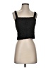 Aqua 100% Polyester Black Sleeveless Top Size S - photo 1
