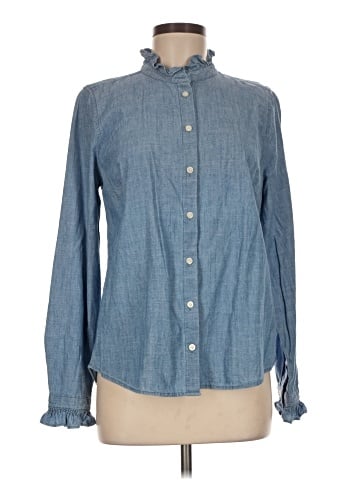 J.Crew Factory Store Long Sleeve Button-Down Shirt (view 1)