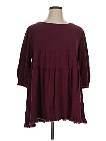 Umgee 3/4 Sleeve Blouse (view 1)
