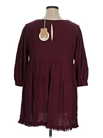 Umgee 3/4 Sleeve Blouse (view 2)