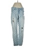 Express Jeans Polka Dots Blue Jeans Size 2 - photo 1