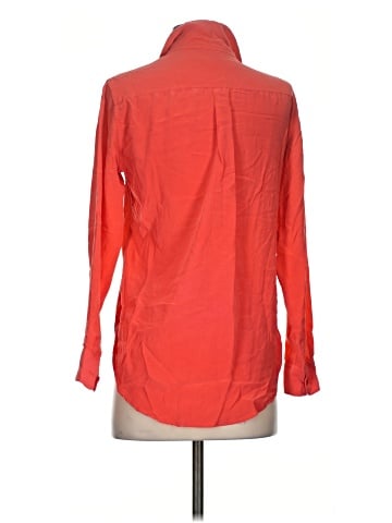 Equipment Long Sleeve Silk Top (view 2)