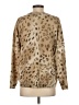 Alfred Dunner Animal Print Tan Pullover Sweater Size S - photo 2