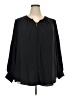 Nine West 100% Polyester Black Long Sleeve Blouse Size 2X - photo 1