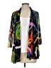 Ali Miles Tropical Black Kimono Size S - photo 1