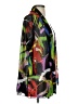 Ali Miles Tropical Black Kimono Size S - photo 4