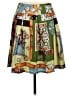 Helen Wang 100% Polyester Print Green Casual Skirt Size 6 - photo 2