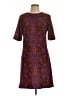 Taylor Print Burgundy Cocktail Dress Size 12 - photo 1