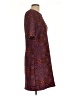 Taylor Print Burgundy Cocktail Dress Size 12 - photo 4