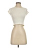 Out From Under Ivory Short Sleeve Turtleneck Size XS - photo 1