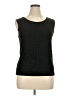 Connected Apparel 100% Acetate Black Sleeveless Top Size XL - photo 1