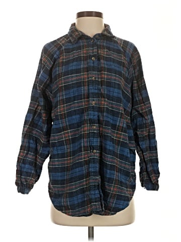 American Eagle Outfitters Long Sleeve Button-Down Shirt (view 1)