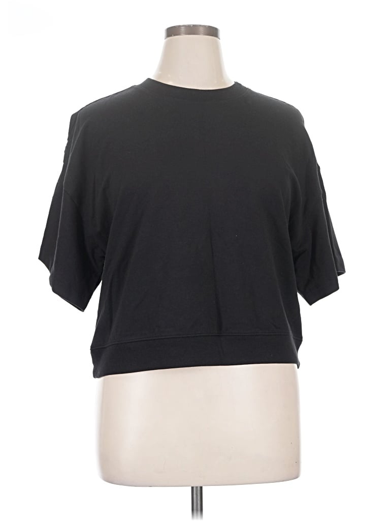 Pre-owned Zella Short Sleeve T-shirt In Black