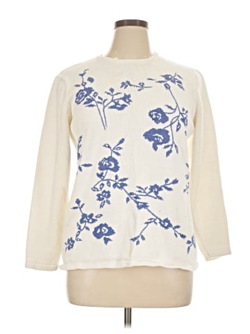 Nina Leonard Pullover Sweater (view 1)