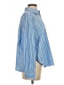 Gap 100% Cotton Stripes Blue Long Sleeve Blouse Size S - photo 4