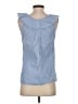 J.Crew Blue Sleeveless Blouse Size 00 - photo 2