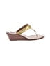 Tory Burch 100% Leather Brown Wedges Size 8 1/2 - photo 1