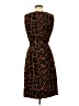 Talbots 100% Cotton Animal Print Brown Cocktail Dress Size M (estimated) - photo 2