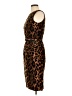 Talbots 100% Cotton Animal Print Brown Cocktail Dress Size M (estimated) - photo 5