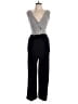 Kaileigh Chevron-herringbone Black Jumpsuit Size L - photo 1