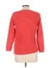Talbots 100% Cotton Red Pullover Sweater Size Lg Petite - photo 2