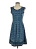 Max Studio Argyle Blue Casual Dress Size S - photo 1