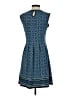 Max Studio Argyle Blue Casual Dress Size S - photo 2