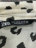 Zara Leopard Print Black Ivory Long Sleeve Polo Size S - photo 7