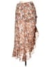 Max Studio 100% Polyester Paisley Orange Tan Casual Skirt Size L - photo 1