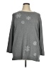 Talbots Outlet Stars Silver Pullover Sweater Size 1X - photo 1