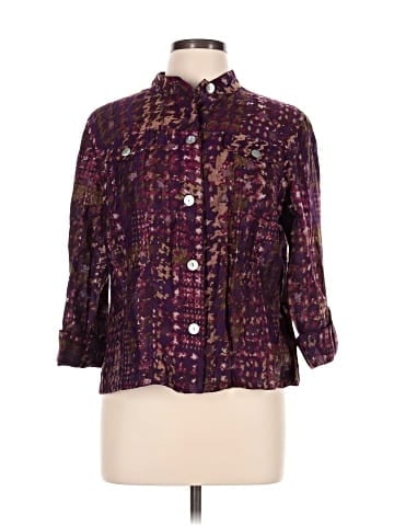 Ruby Rd. 3/4 Sleeve Button-Down Shirt (view 1)