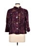 Ruby Rd. Tweed Purple 3/4 Sleeve Button-Down Shirt Size 12 - photo 1