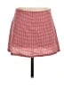 Unbranded Checkered-gingham Red Casual Skirt Size XS - photo 1
