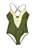 Cupshe Paisley Green One Piece Swimsuit Size M - photo 1