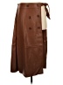 Harper 100% Polyester Brown Faux Leather Skirt Size XS - photo 1