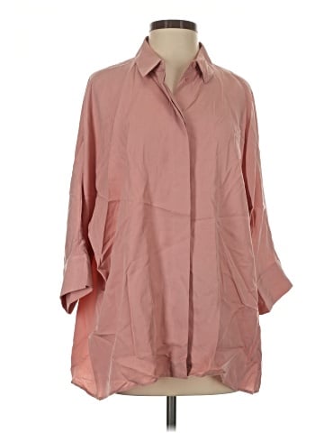 Cos 3/4 Sleeve Button-Down Shirt (view 1)