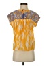 THML Yellow Short Sleeve Blouse Size XS - photo 1
